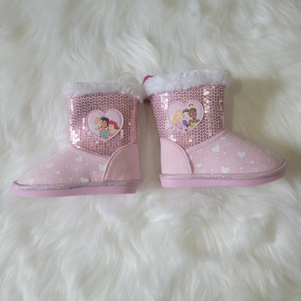 Disney Princes Pink Sequin Princess Boots
